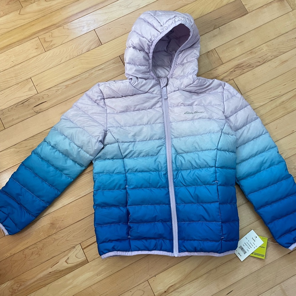 NWT Eddie Bauer Kids Gradient Blue and Purple Jacket